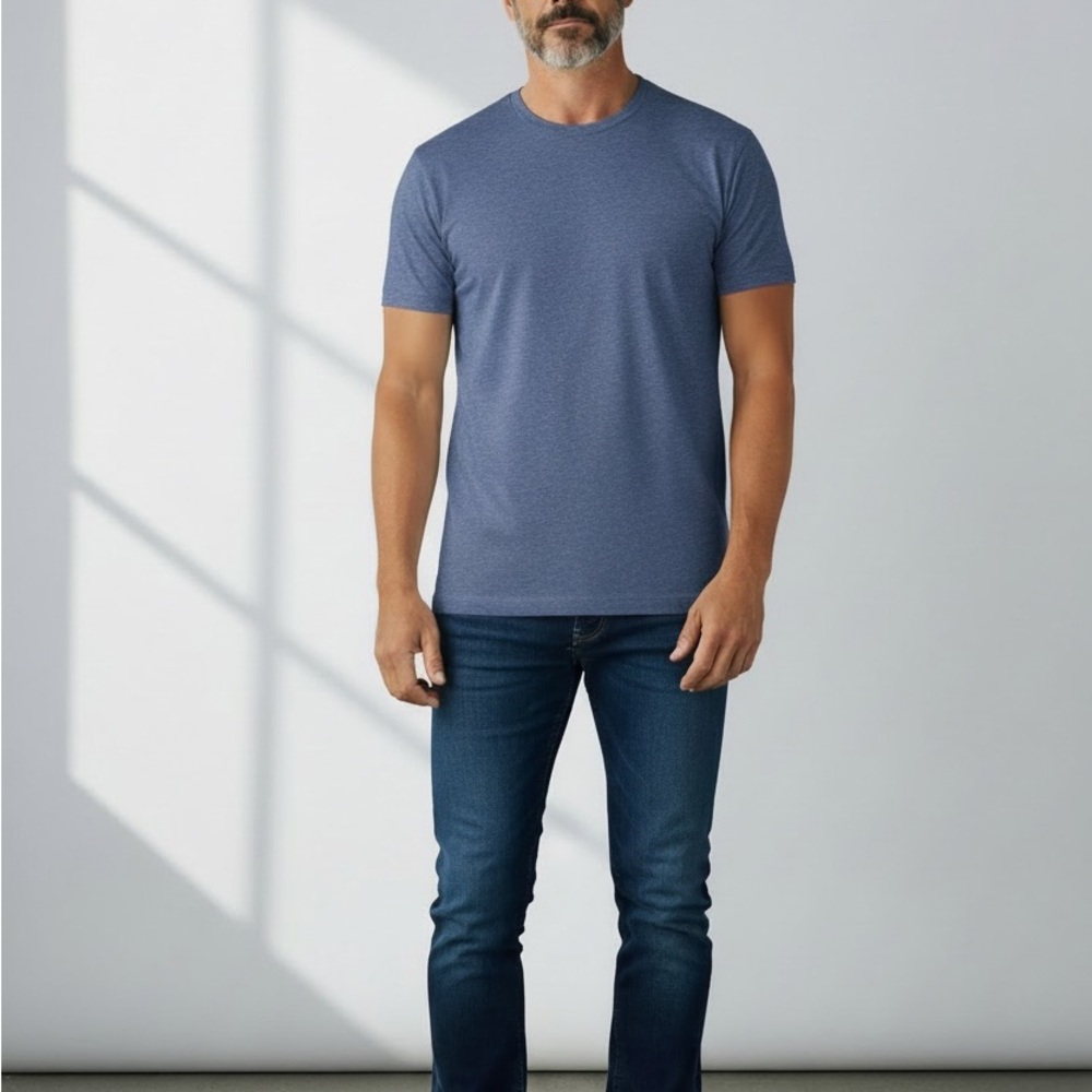 Eddie Bauer Legend Wash Deep Blue Crew Neck T-Shirt Size L